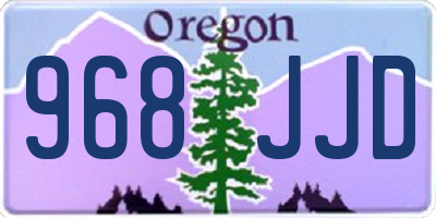 OR license plate 968JJD