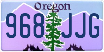 OR license plate 968JJG