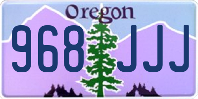 OR license plate 968JJJ
