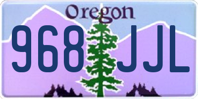 OR license plate 968JJL