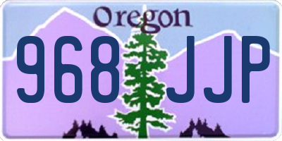 OR license plate 968JJP