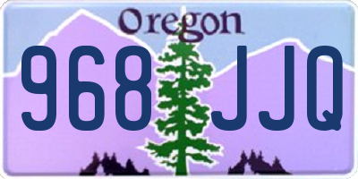 OR license plate 968JJQ