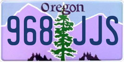 OR license plate 968JJS