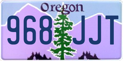 OR license plate 968JJT