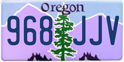 OR license plate 968JJV