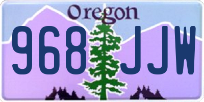 OR license plate 968JJW