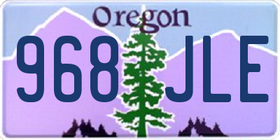 OR license plate 968JLE