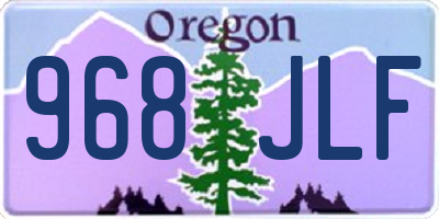 OR license plate 968JLF