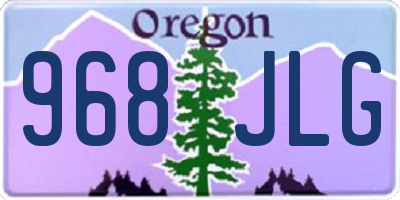 OR license plate 968JLG