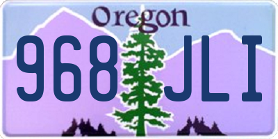 OR license plate 968JLI