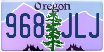OR license plate 968JLJ