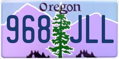 OR license plate 968JLL