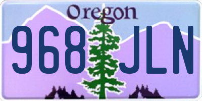 OR license plate 968JLN