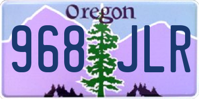 OR license plate 968JLR