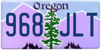 OR license plate 968JLT