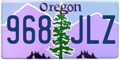 OR license plate 968JLZ