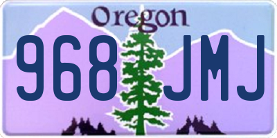 OR license plate 968JMJ