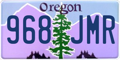 OR license plate 968JMR