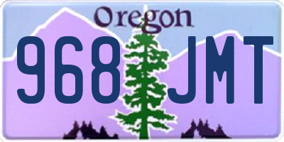 OR license plate 968JMT