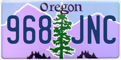 OR license plate 968JNC