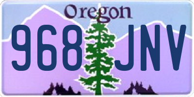 OR license plate 968JNV