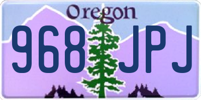 OR license plate 968JPJ