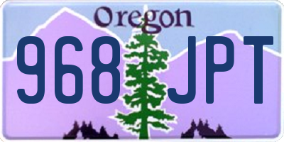 OR license plate 968JPT