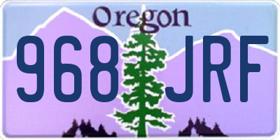 OR license plate 968JRF