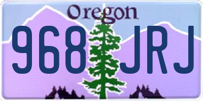 OR license plate 968JRJ
