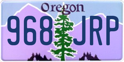 OR license plate 968JRP
