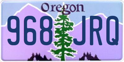 OR license plate 968JRQ