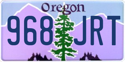 OR license plate 968JRT