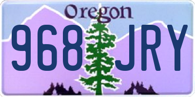 OR license plate 968JRY