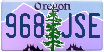 OR license plate 968JSE