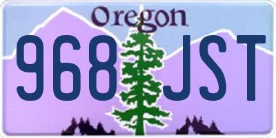 OR license plate 968JST