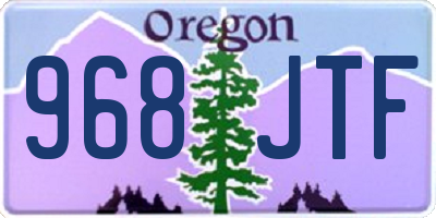 OR license plate 968JTF