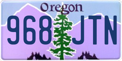 OR license plate 968JTN