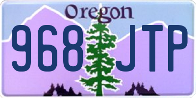 OR license plate 968JTP