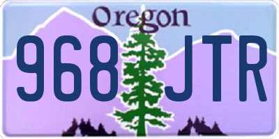 OR license plate 968JTR