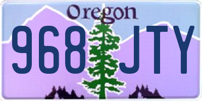 OR license plate 968JTY