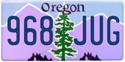 OR license plate 968JUG