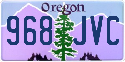 OR license plate 968JVC