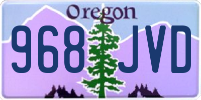 OR license plate 968JVD