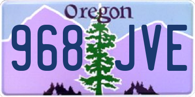 OR license plate 968JVE