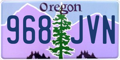 OR license plate 968JVN