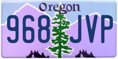 OR license plate 968JVP