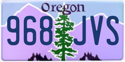 OR license plate 968JVS