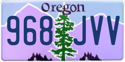 OR license plate 968JVV