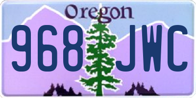 OR license plate 968JWC