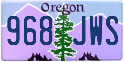 OR license plate 968JWS